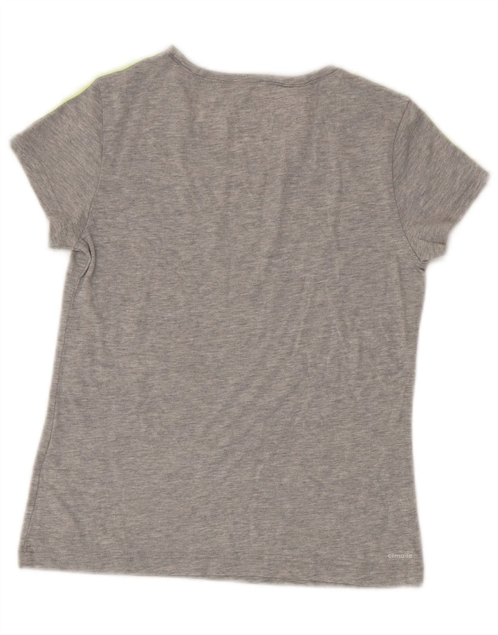 Camiseta Adidas Boys Climalite Top 11-12 Anos Cinza Poliéster