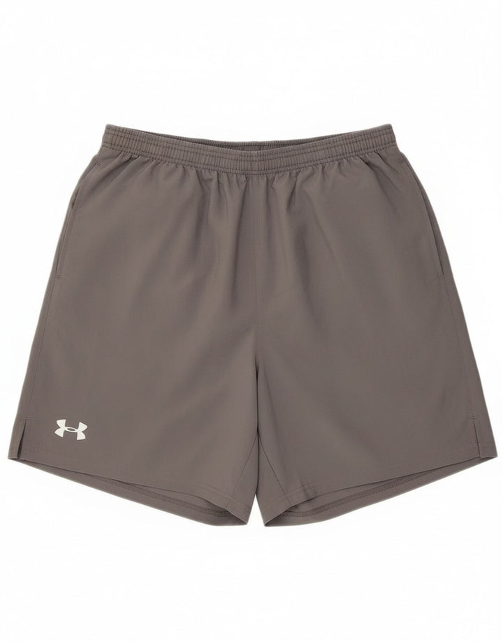 Shorts esportivos masculinos Nike grande poliéster cinza
