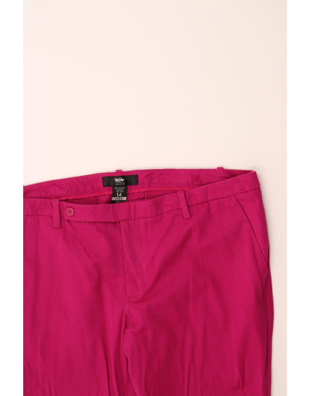 MOSSIMO Womens Slim Chino Trousers US 14 XL W38 L27 Pink Cotton Vintage Mossimo and Second-Hand Mossimo from Messina Hembry 