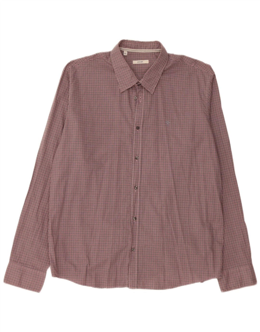 Camisa masculina JOOP XL algodão xadrez rosa