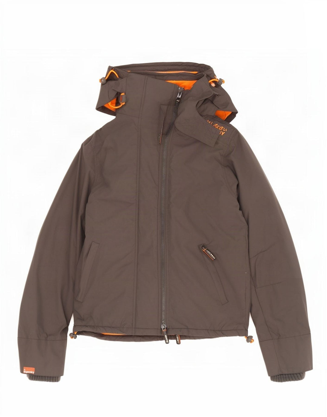 Jaqueta corta-vento masculina Superdry The Windcheater Graphic UK 40 grande cinza
