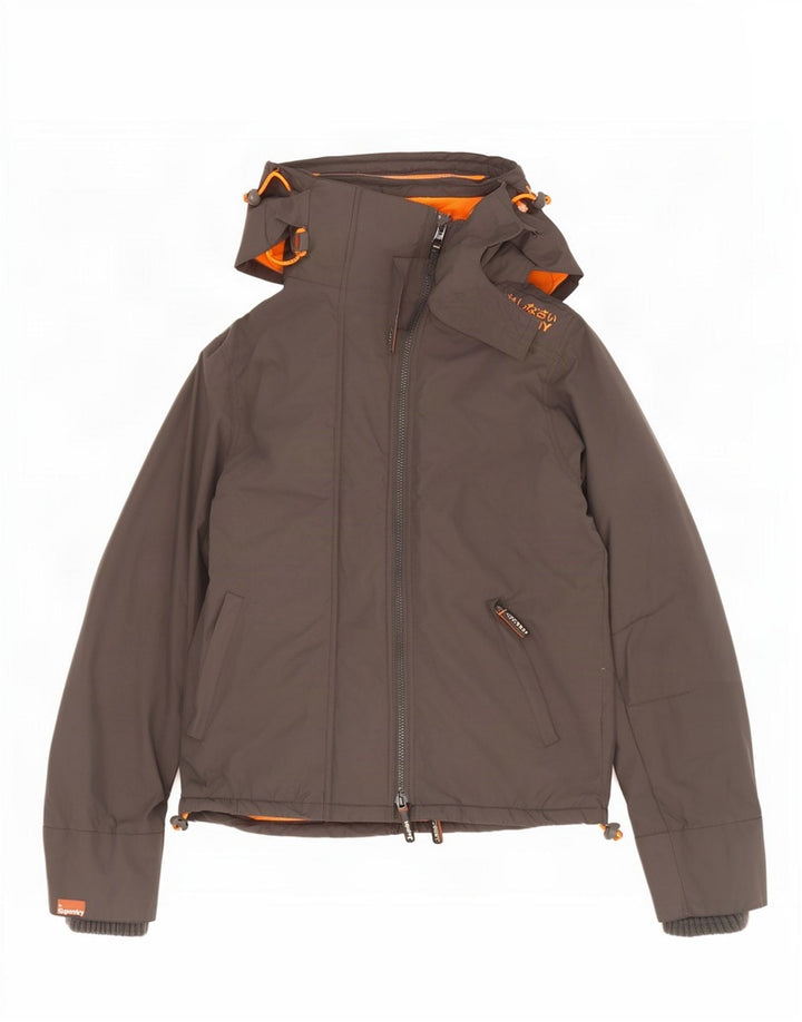 Jaqueta corta-vento masculina Superdry The Windcheater Graphic UK 40 grande cinza