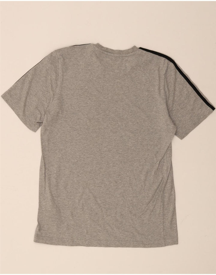 Camiseta masculina ADIDAS Top cinza médio algodão