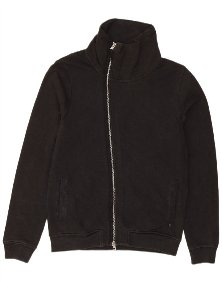 Suéter cardigã masculino ALL SAINTS pequeno algodão preto
