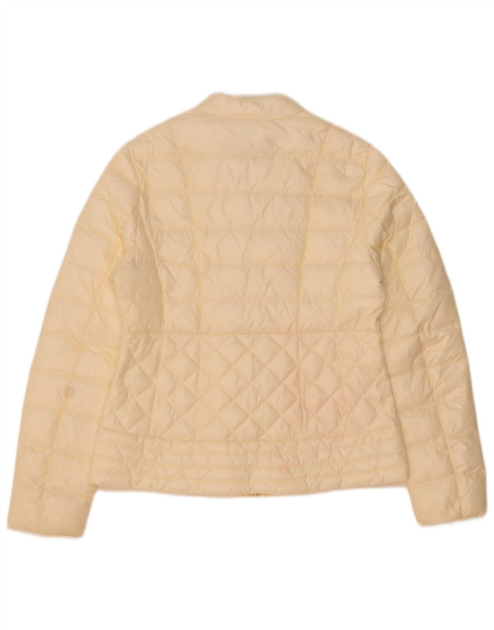 Jaqueta acolchoada feminina Trussardi IT 44 médio off white poliéster