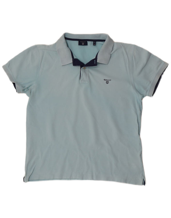Camisa polo masculina Gant XL algodão azul