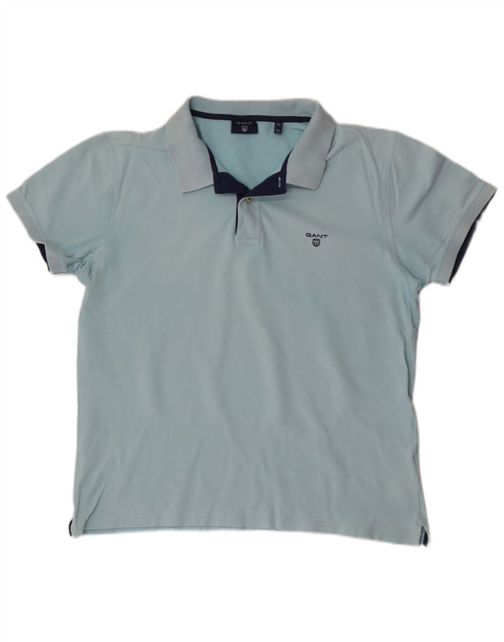 Camisa polo masculina Gant XL algodão azul