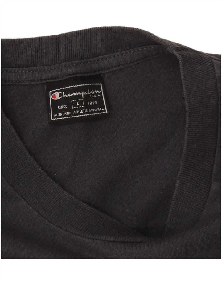 CAMPEÃO Camiseta Masculina Top Grande Cinza