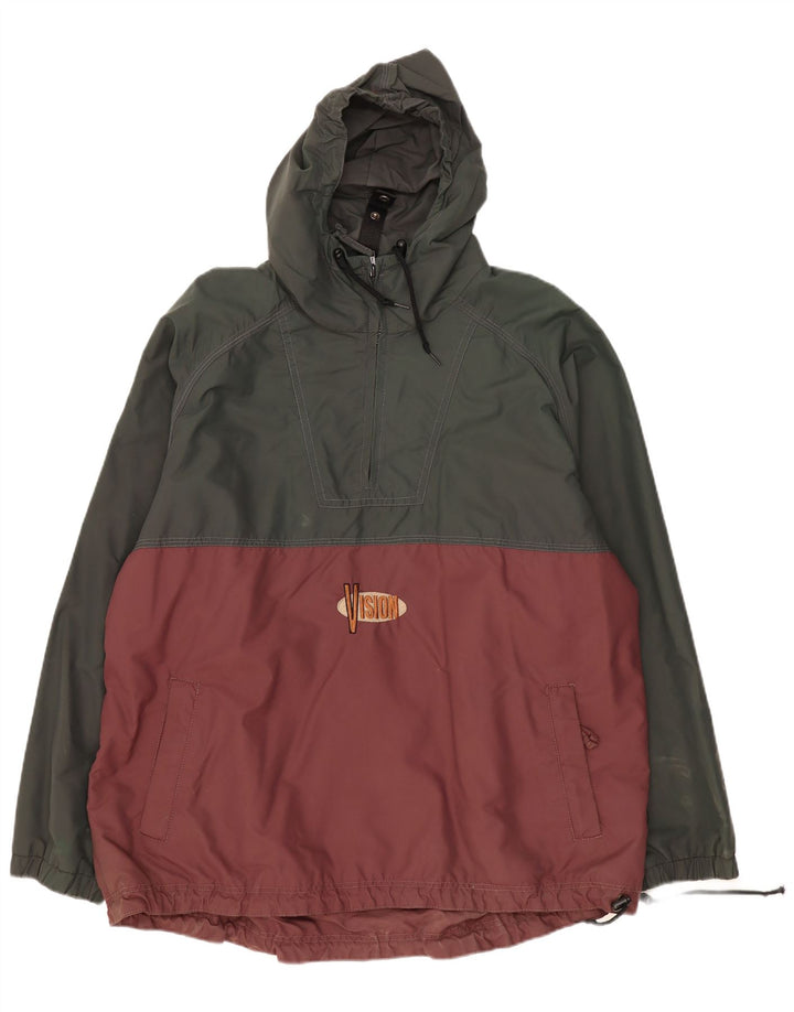Vision Street Wear Casaco de chuva masculino Camisola de chuva Reino Unido 42 XL Colourblock