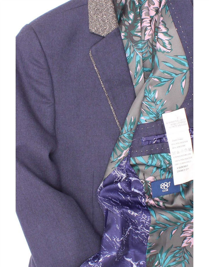 JP 1880 Jaqueta Blazer Masculina com 2 Botões 4-5 Anos Poliéster Azul Marinho