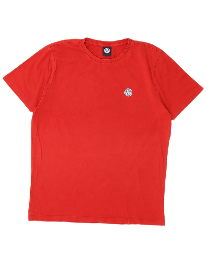 Camiseta masculina North Sails Top médio algodão vermelho