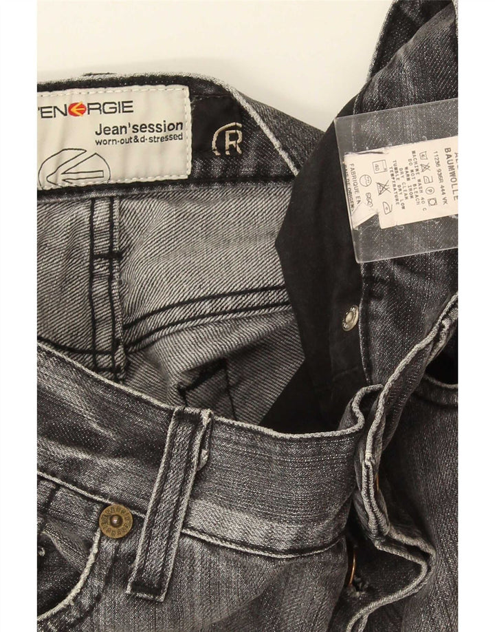 Energie Mens Morris Straight Jeans W30 L30 Cinza Algodão
