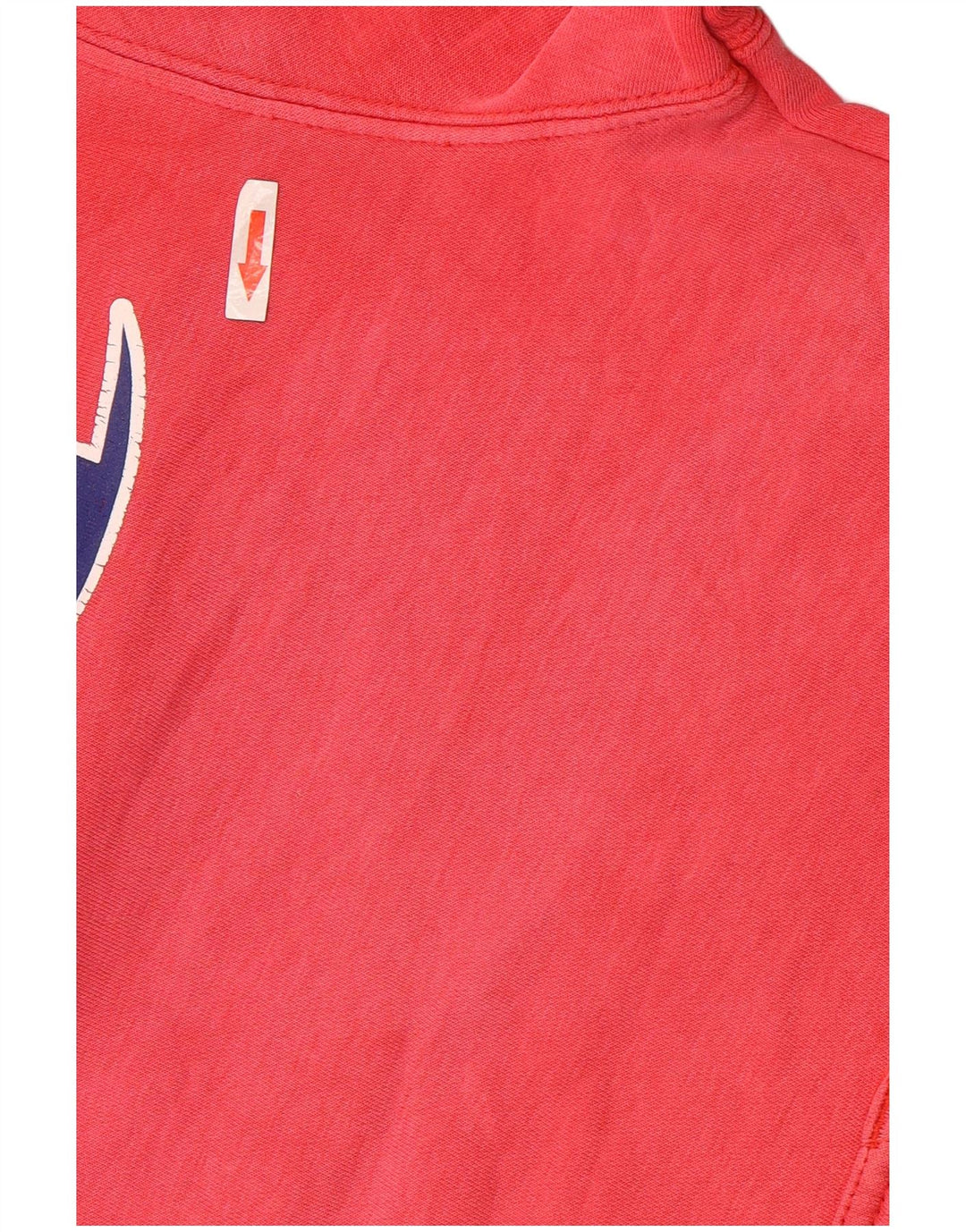 Jumper com capuz gráfico masculino Champion médio algodão vermelho