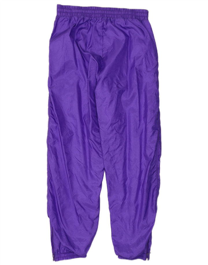 Calça de treino feminina VINTAGE Joggers UK 16 grande roxo poliamida