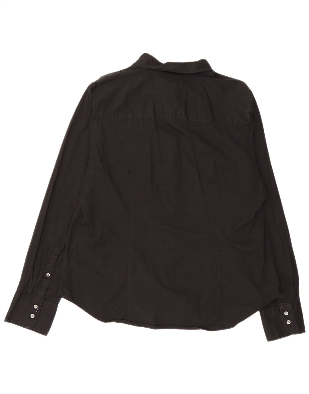 J. CREW Camisa feminina 365 US 16 2XL algodão preto