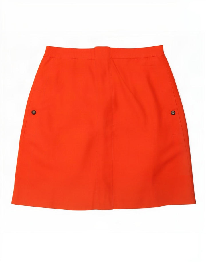 Mini saia feminina vintage média W28 vermelha