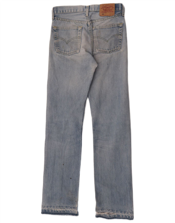 Calça jeans feminina Levi's 501 Straight W29 L31 azul algodão