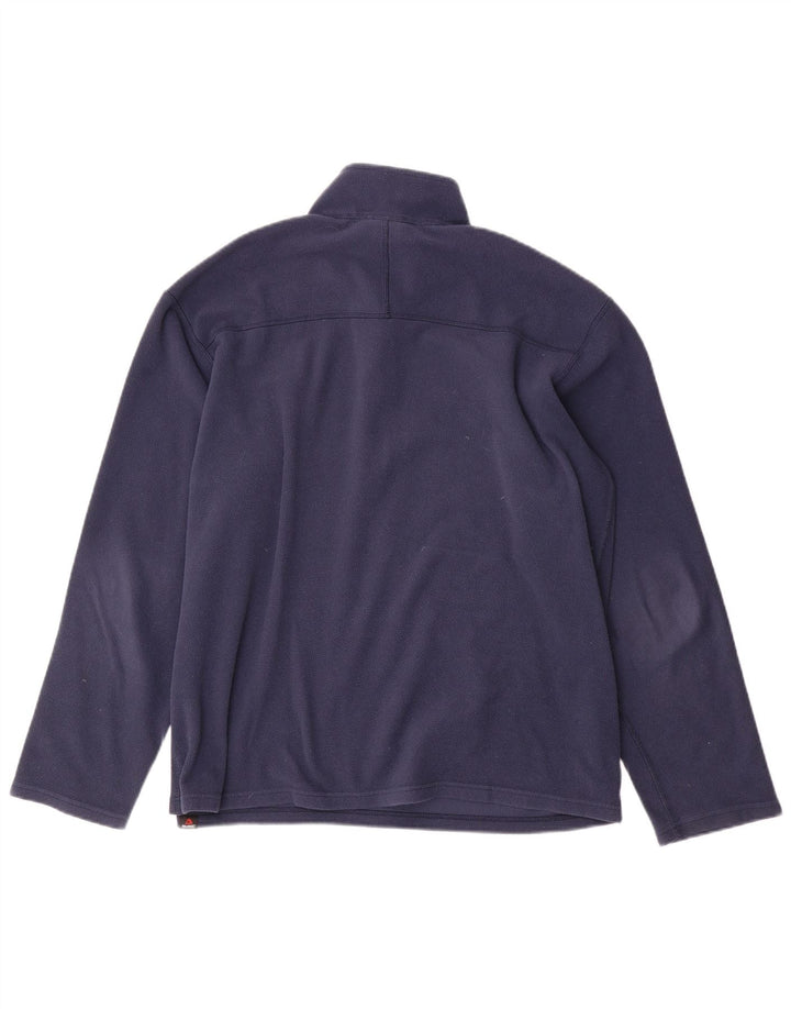 THE NORTH FACE Suéter masculino de lã com zíper e gola grande poliéster azul marinho