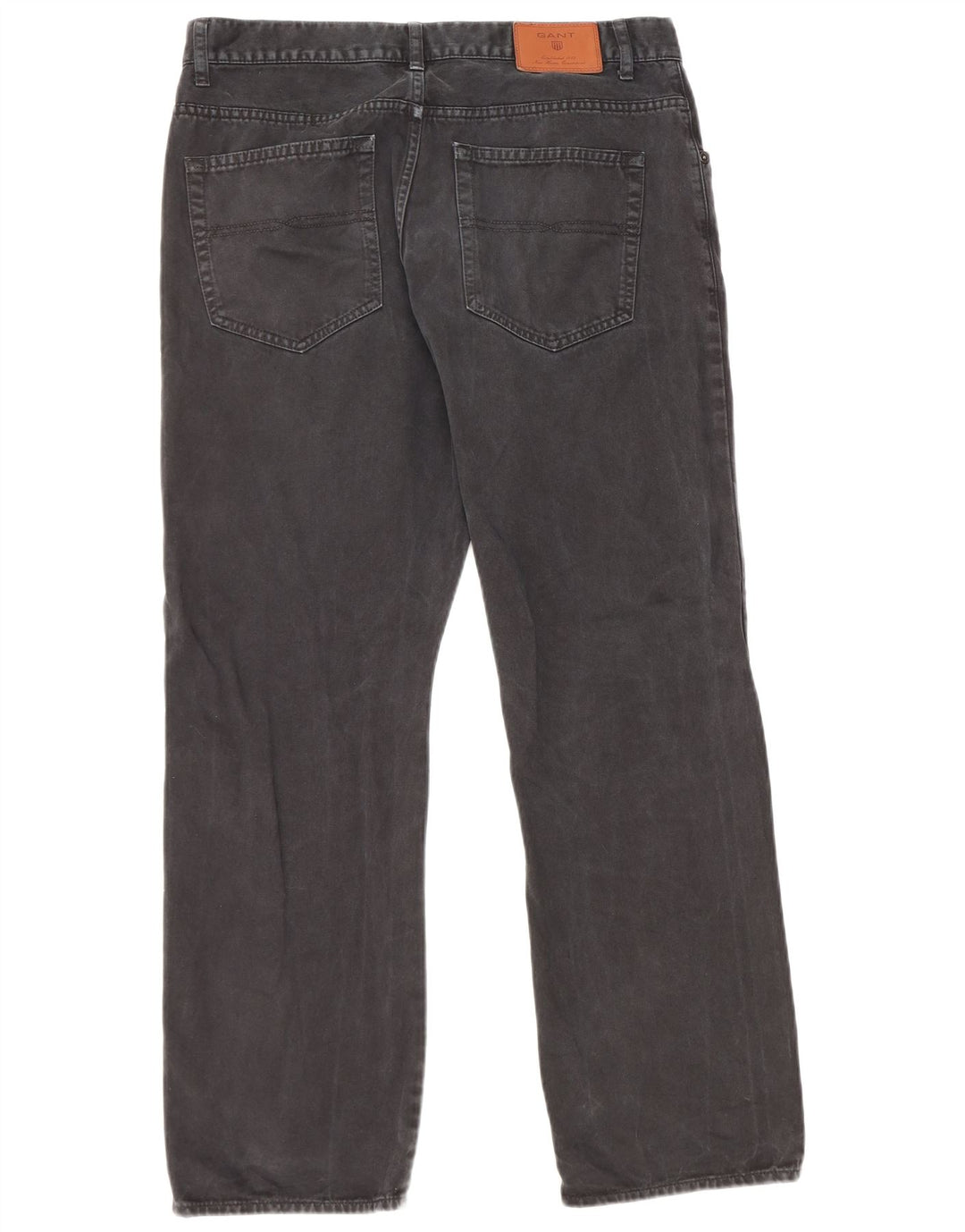 Jeans retos masculinos Gant W34 L30 algodão preto
