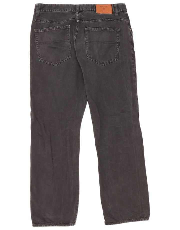 Jeans retos masculinos Gant W34 L30 algodão preto
