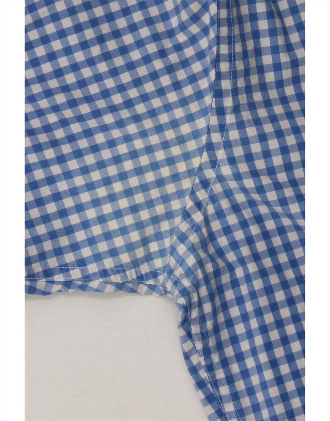 Camisa masculina Tommy Hilfiger grande algodão guingão azul
