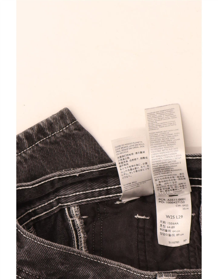 Jeans feminino Cargo Tapered Levi's W25 L26 algodão cinza