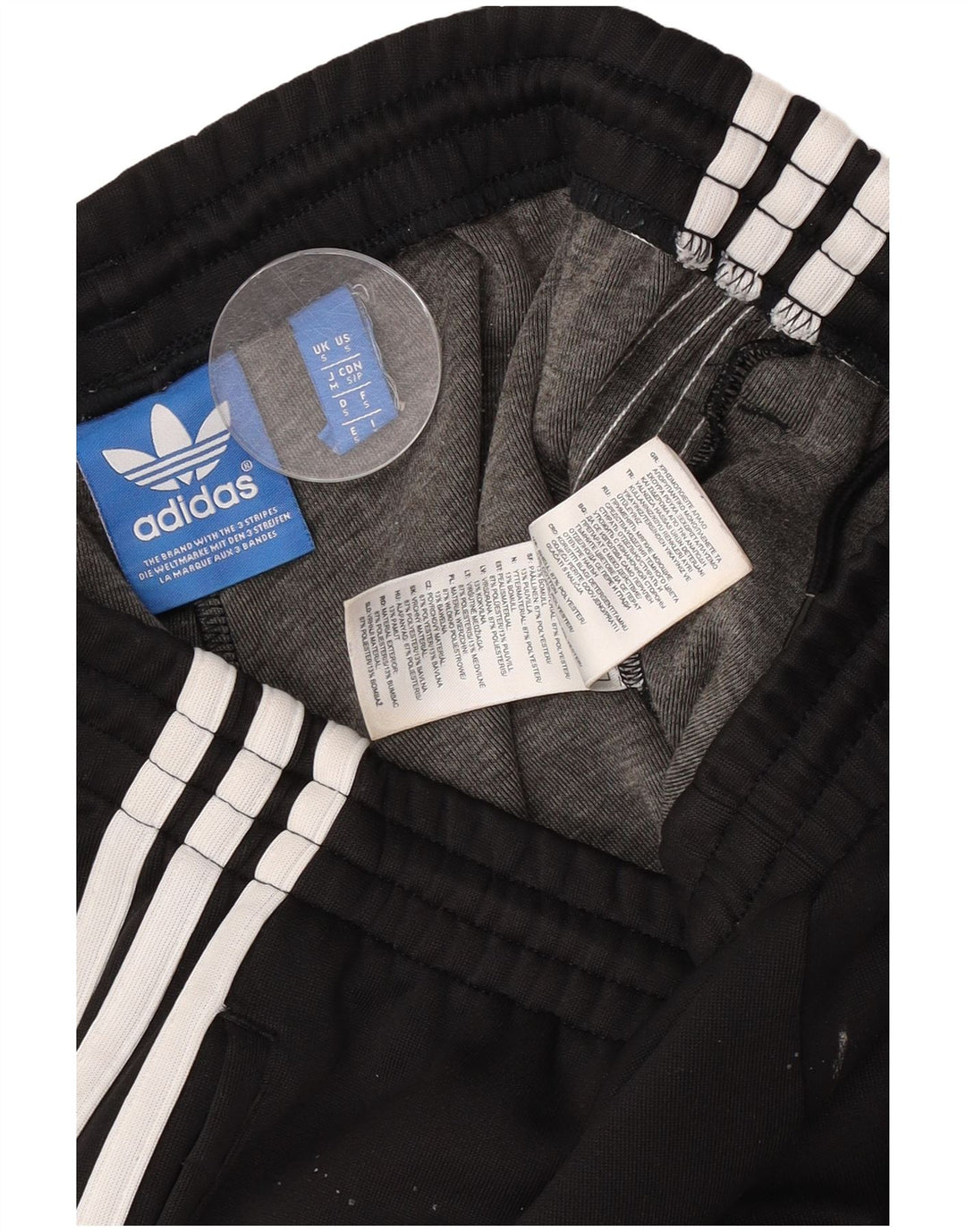 Adidas Mens Treino Calças Joggers Pequeno Poliéster Preto