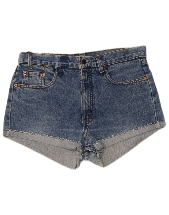 Shorts jeans feminino LEVI'S W32 grande algodão azul
