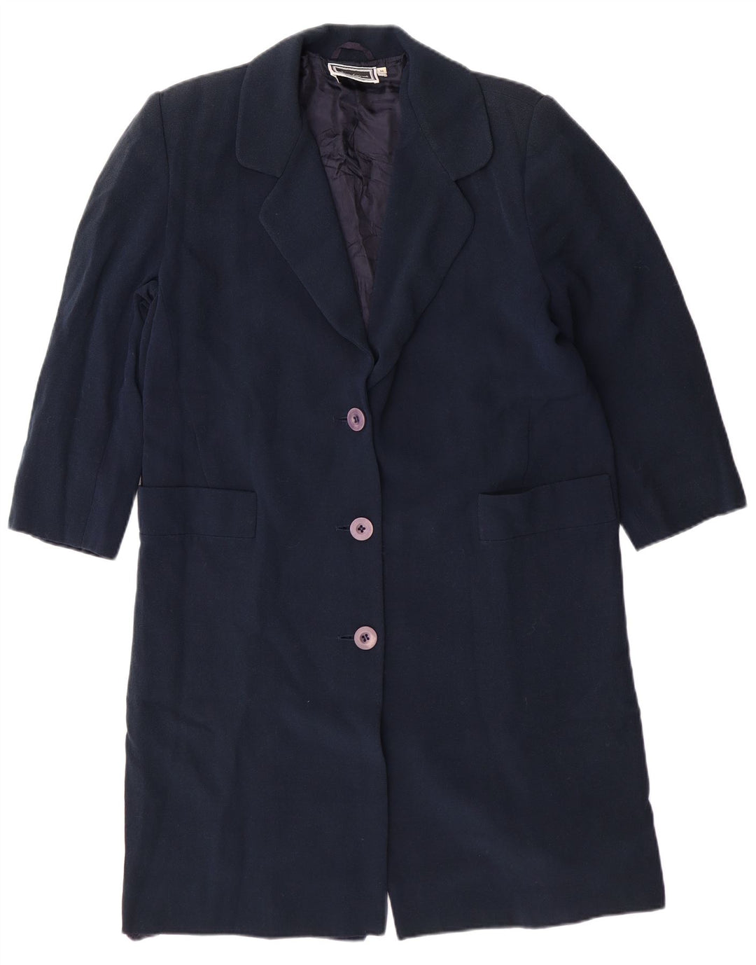 Jaqueta blazer feminina LUISA SPAGNOLI com 3 botões Reino Unido 14 azul marinho médio