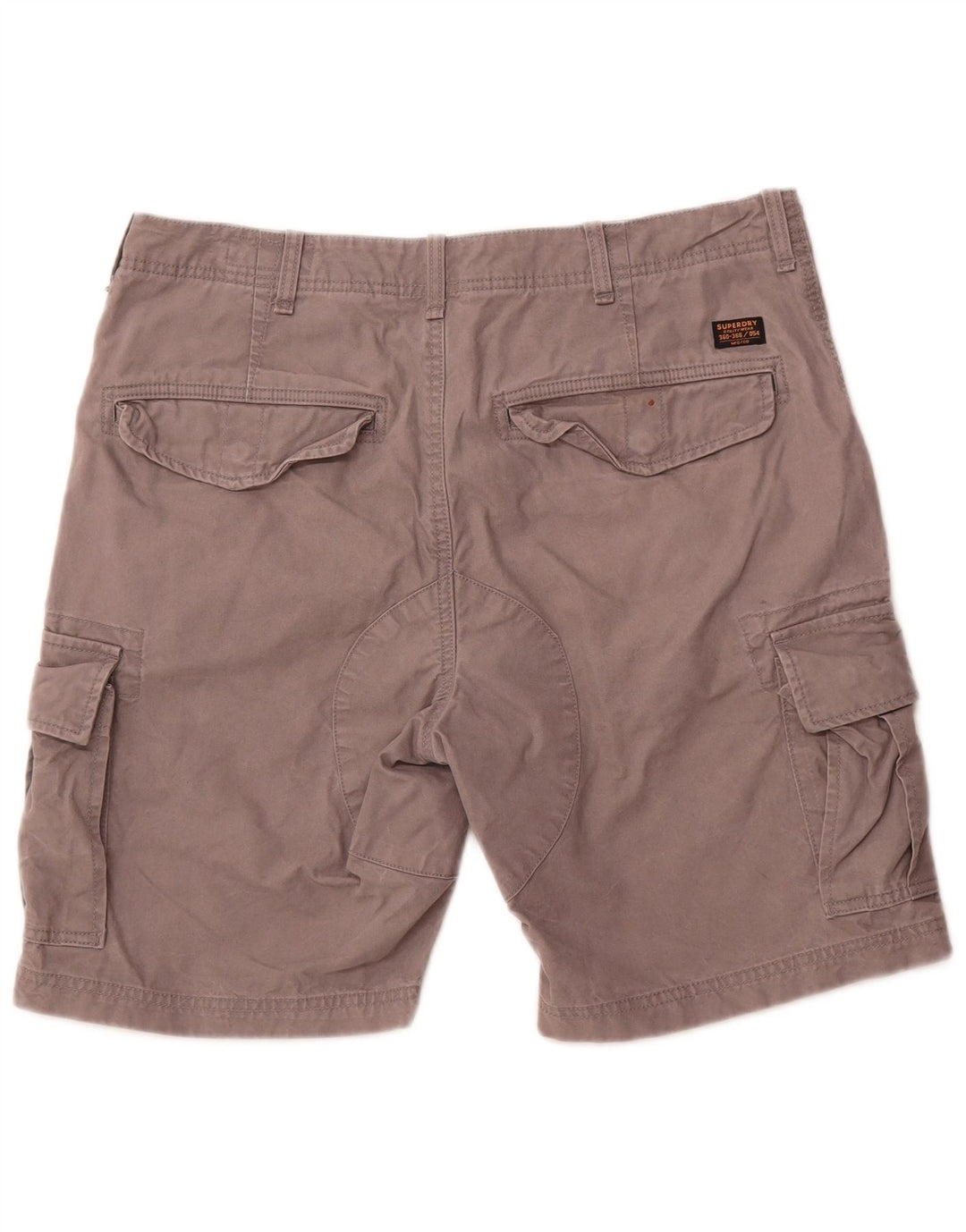 Shorts cargo masculino SUPERDRY W36 grande algodão cinza