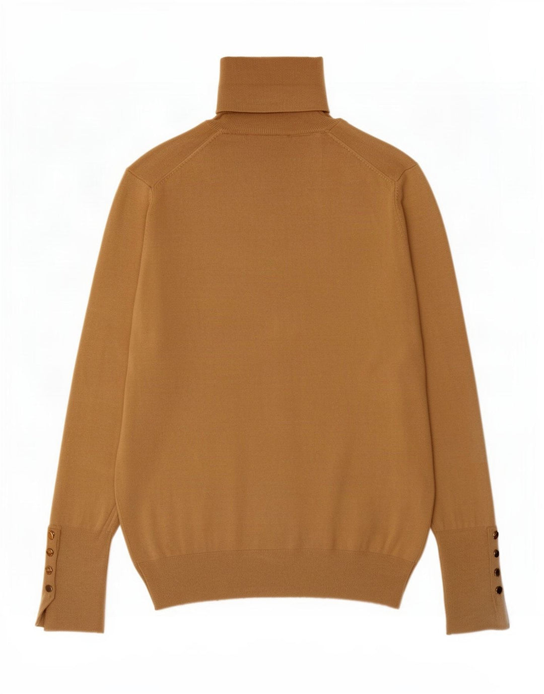 Suéter feminino Zara com gola redonda e viscose bege médio Reino Unido 12