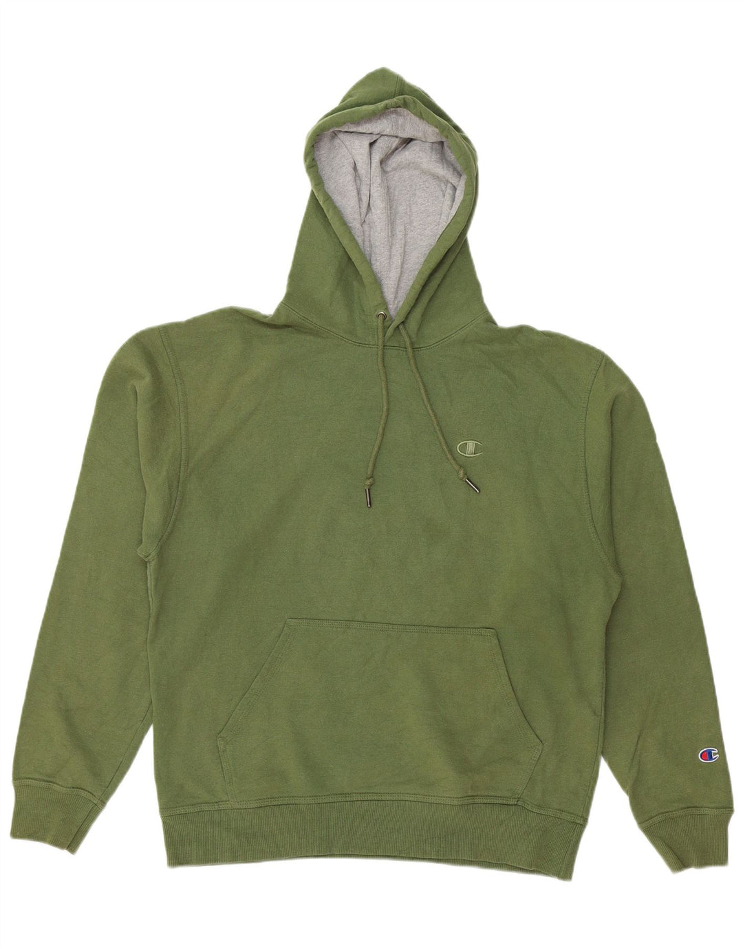 CHAMPION Suéter masculino com capuz de algodão verde médio