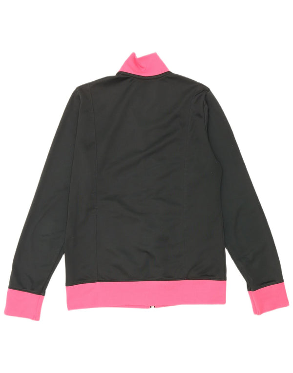 Lotto Womens Tracksuit Top Jacket UK 12 Médio Preto Colourblock Poliéster