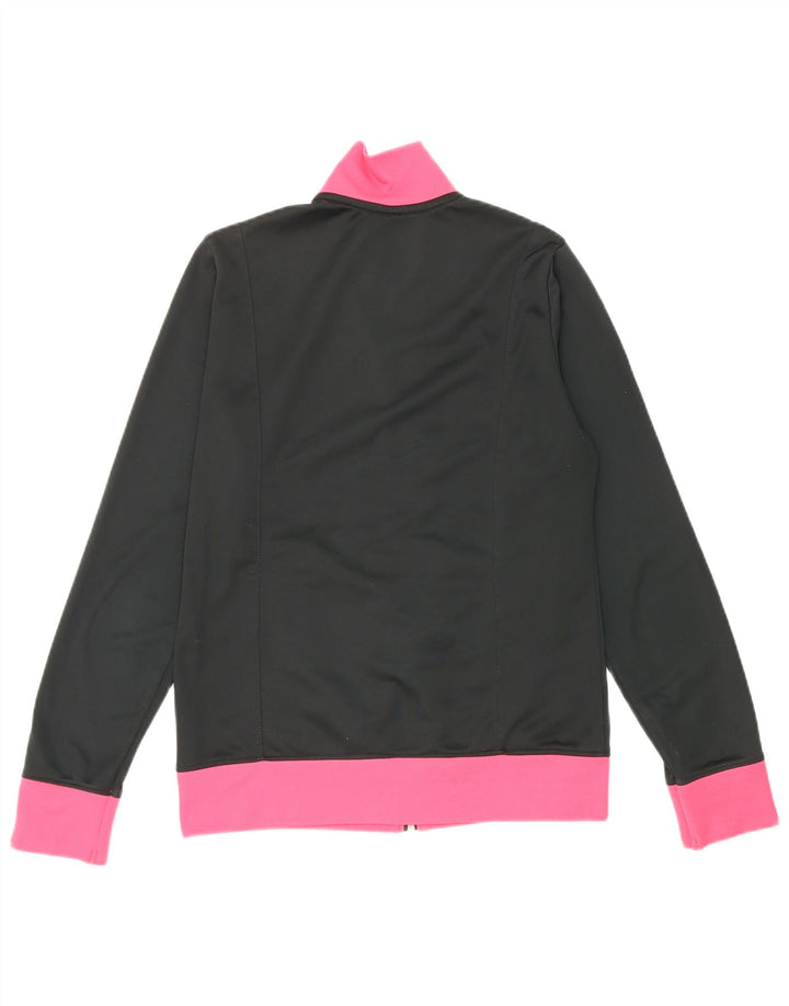 Lotto Womens Tracksuit Top Jacket UK 12 Médio Preto Colourblock Poliéster