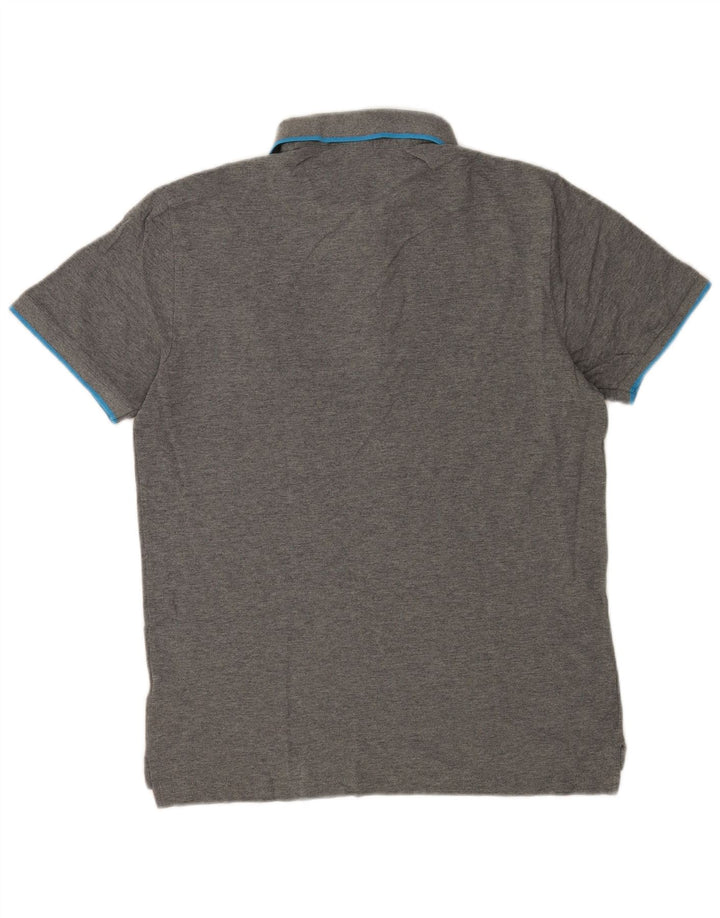 Camisa polo masculina Puma cinza médio