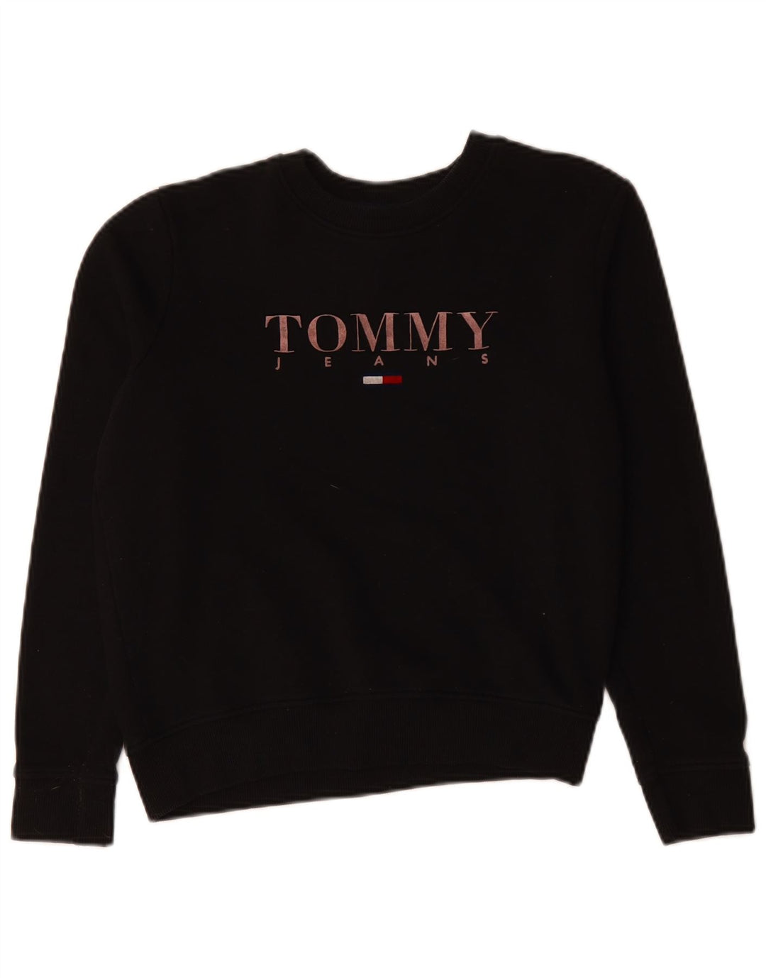 TOMMY HILFIGER Suéter oversized feminino Reino Unido 10 pequeno preto