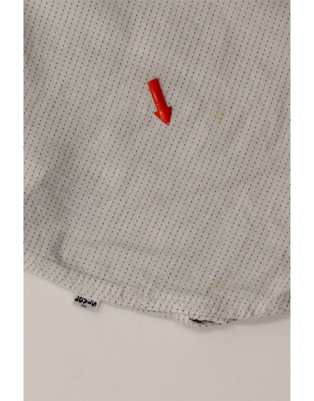 Camisa masculina Levi's grande algodão manchado branco