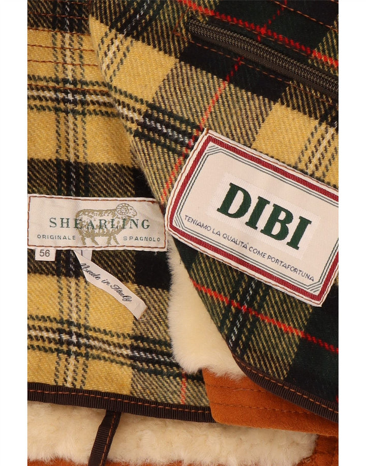 Jaqueta masculina Dibi Shearling IT 56 3XL marrom shearling