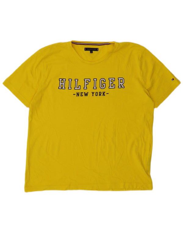 Tommy Hilfiger Camiseta gráfica masculina Top 2XL Amarelo