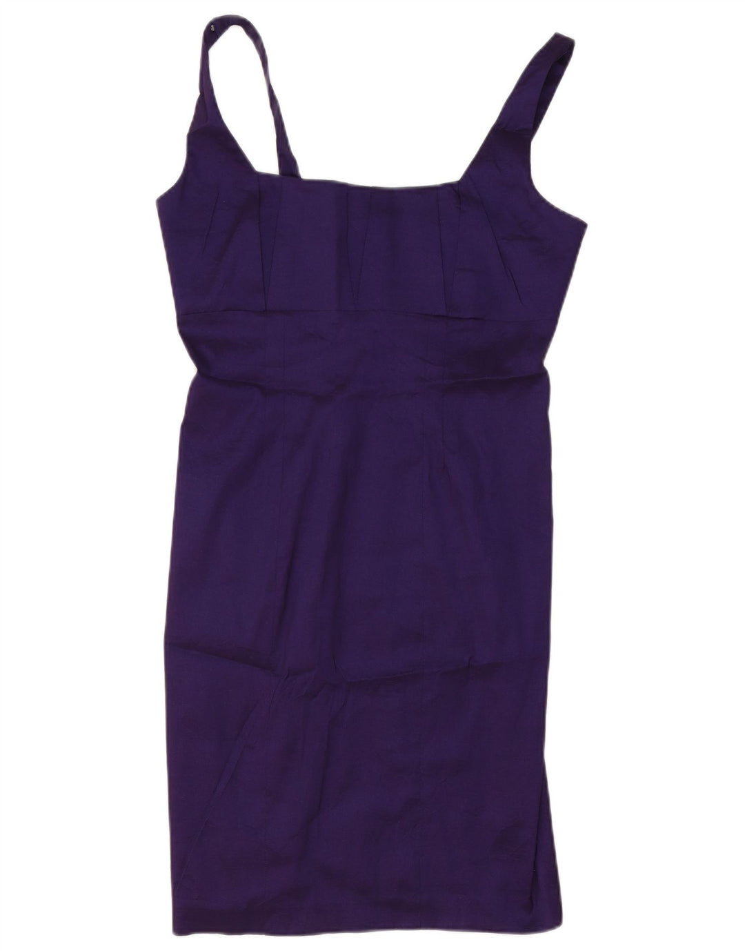 CALVIN KLEIN Vestido feminino sem mangas com bainha US 10 grande roxo poliéster