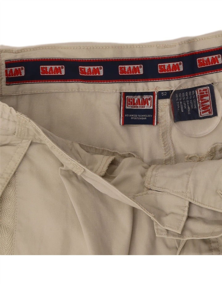 Shorts cargo masculino SLAM IT 52 XL W38 algodão bege