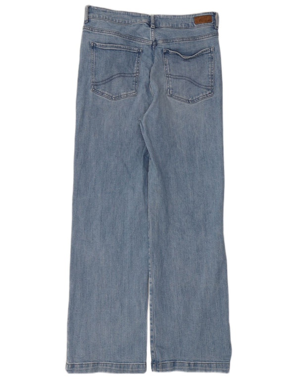 Fat Face Womens Elise Wide Leg Jeans Reino Unido 12 Médio W30 L30 Azul Algodão