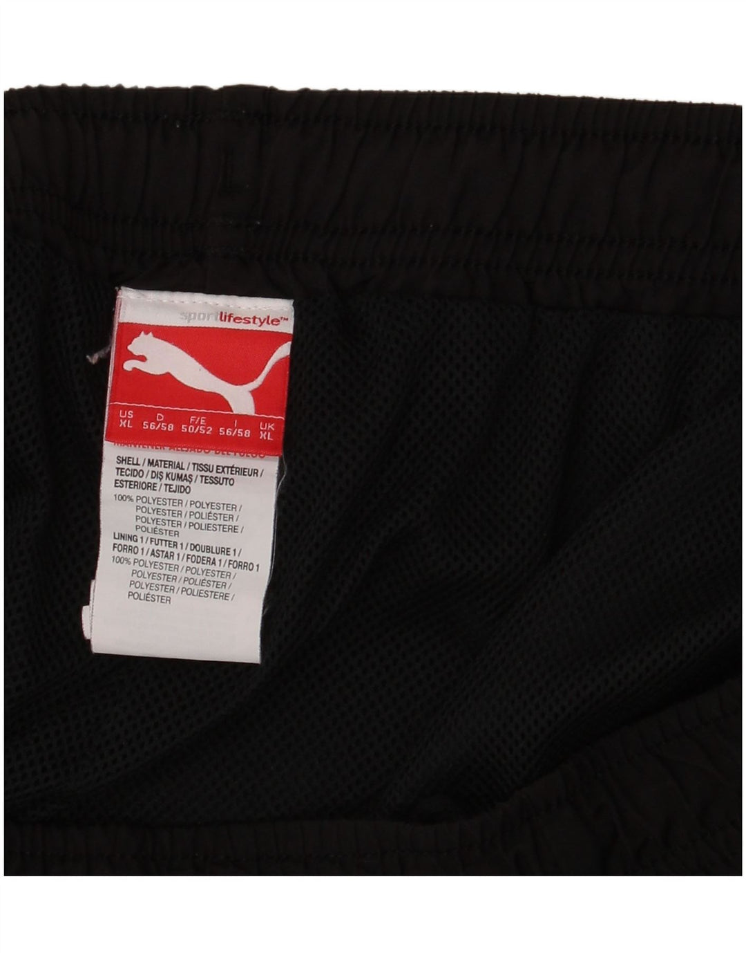 Calções de banho masculinos PUMA XL poliéster preto