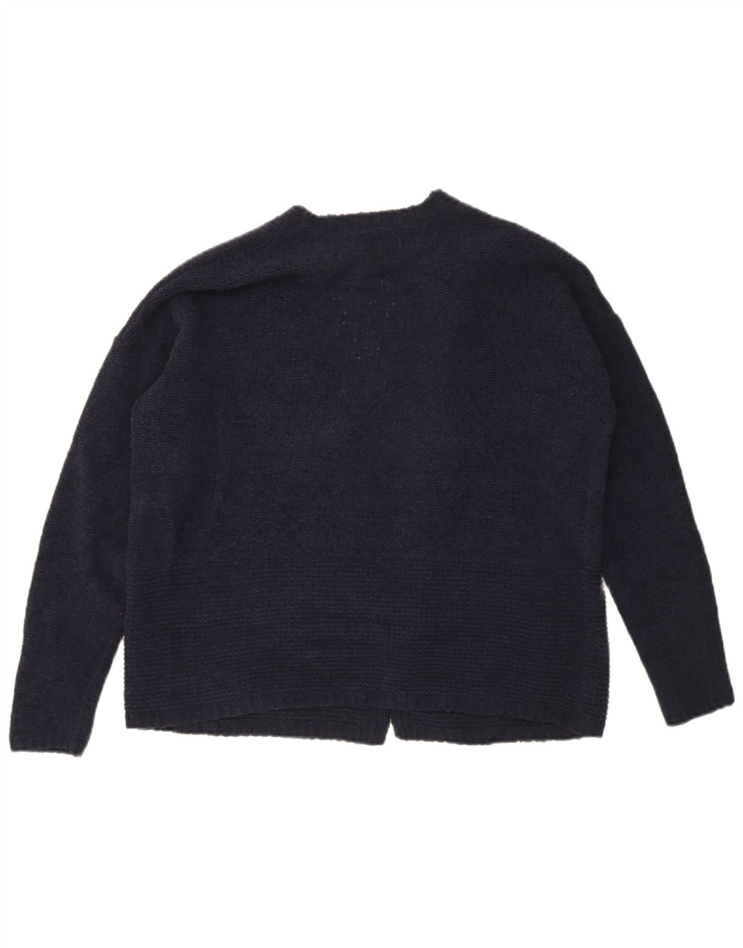 Suéter cardigã aberto feminino Marks & Spencer Reino Unido 14 médio azul marinho