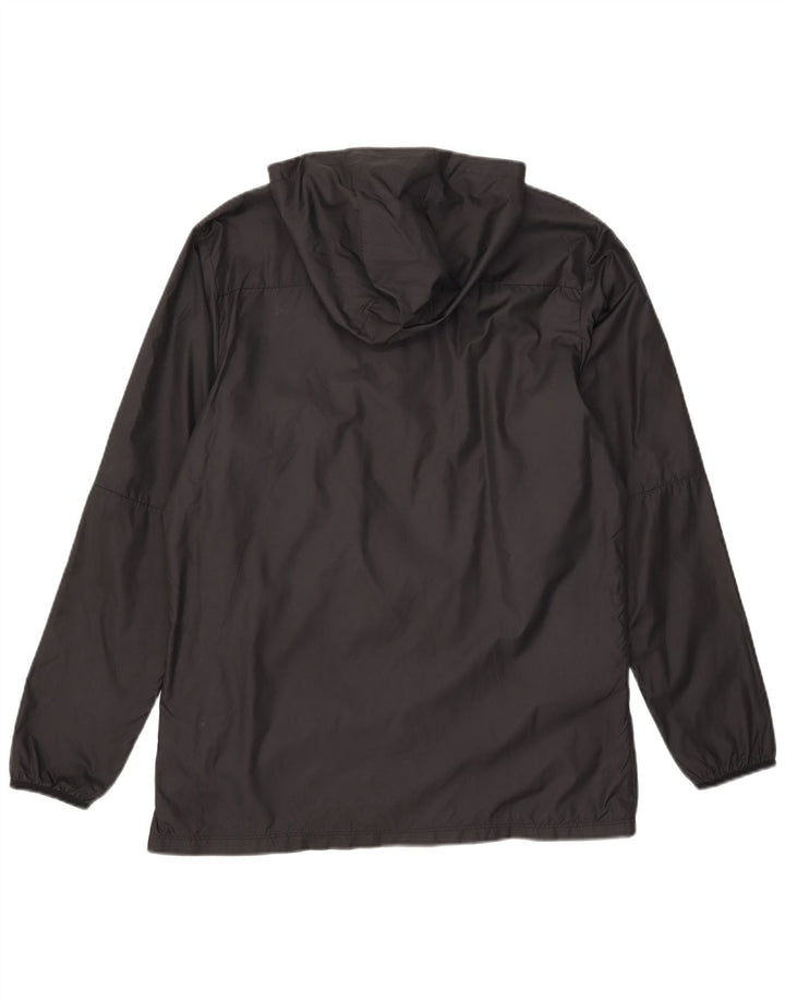 Jaqueta de chuva masculina Nike com capuz UK 40 grande poliéster preto