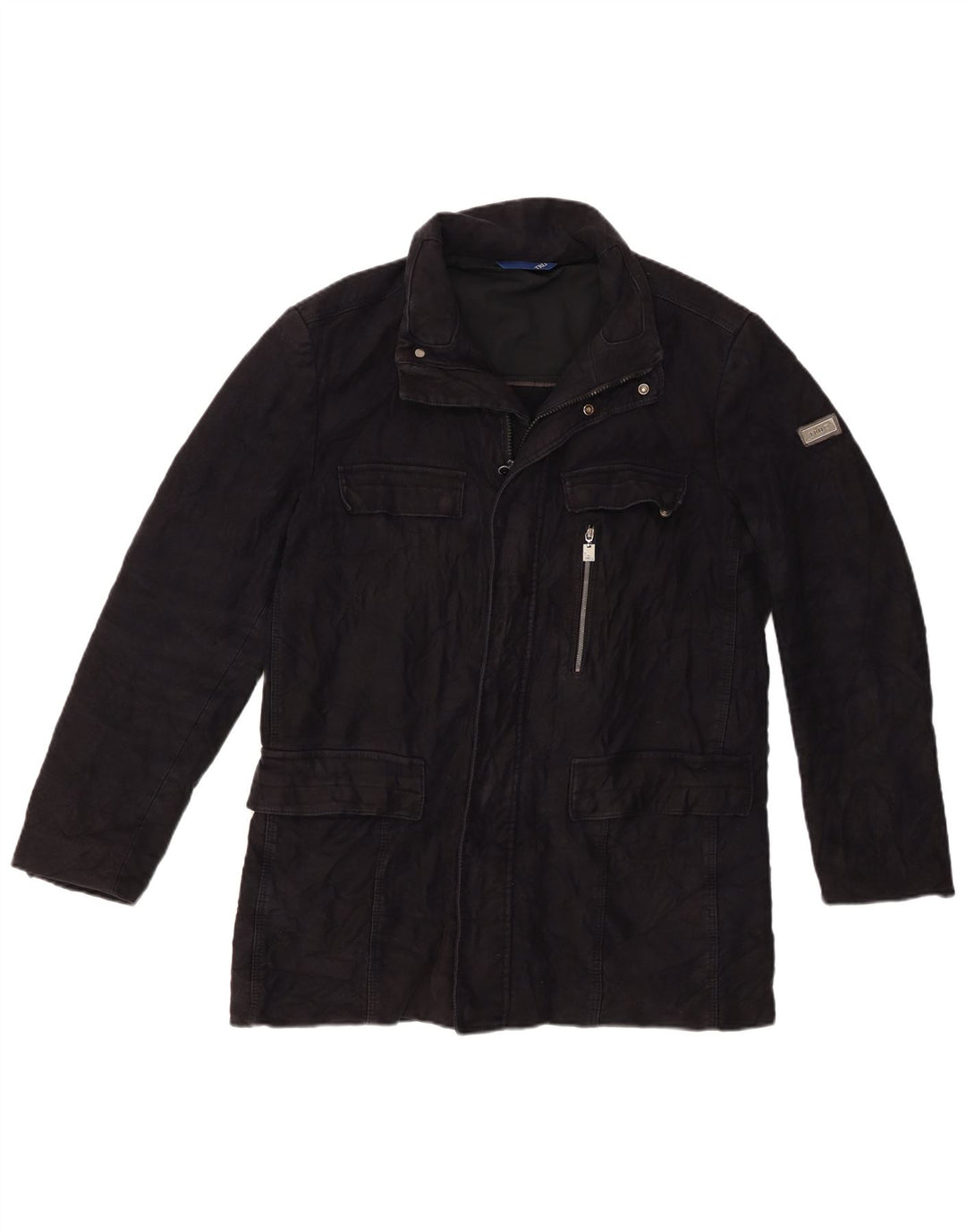 Jaqueta utilitária masculina Trussardi IT 52 XL preta