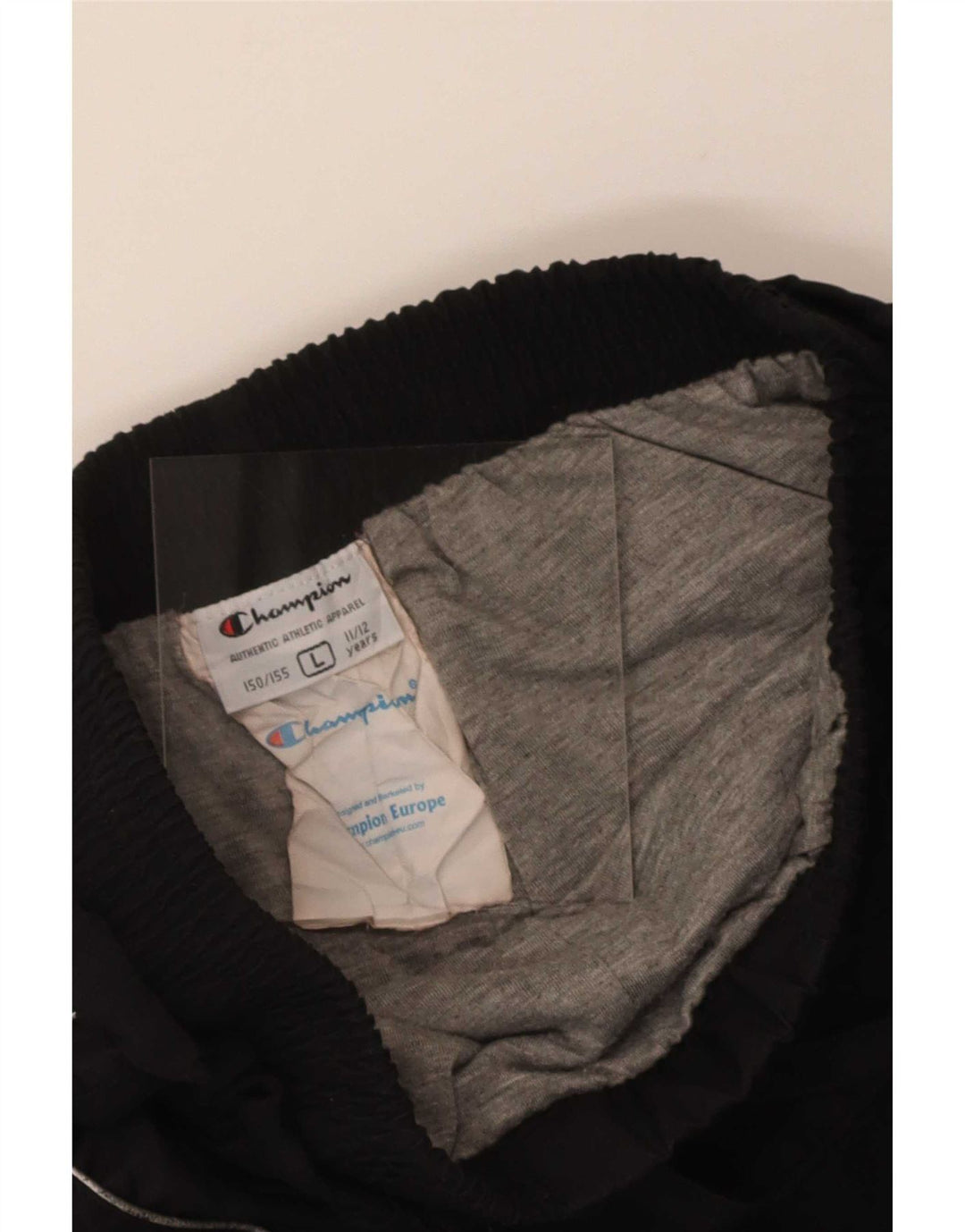 Calça de treino Champion Boys Joggers 11-12 anos grande poliéster preto