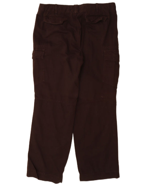Napapijri Mens Straight Cargo Trousers IT 54 2XL W38 L33 Brown Cotton