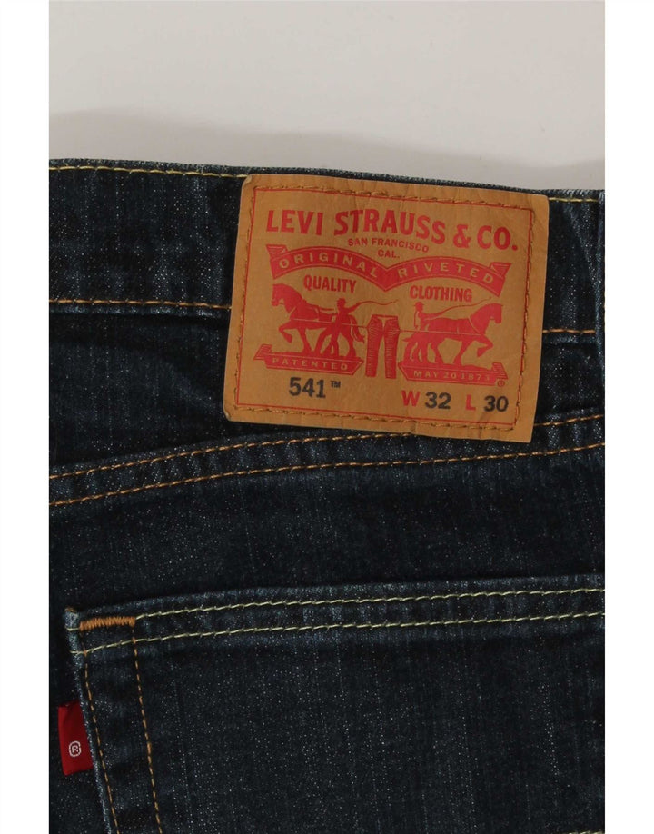 Levi's Masculino 541 Tapered Jeans W32 L27 Azul Algodão