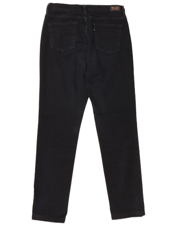 Calça jeans feminina Levi's 512 skinny US 12 grande W30 L31 azul marinho